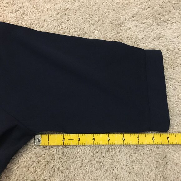 Navy Blue Military Button Down Tunic Dress - Picture 15 of 15